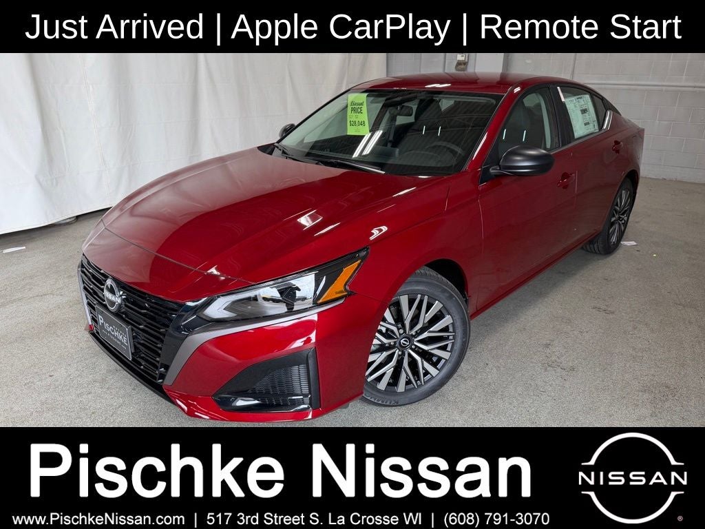 2026 Nissan Altima 2.5 SV in Scarlet Ember Tintcoat — front three-quarter view