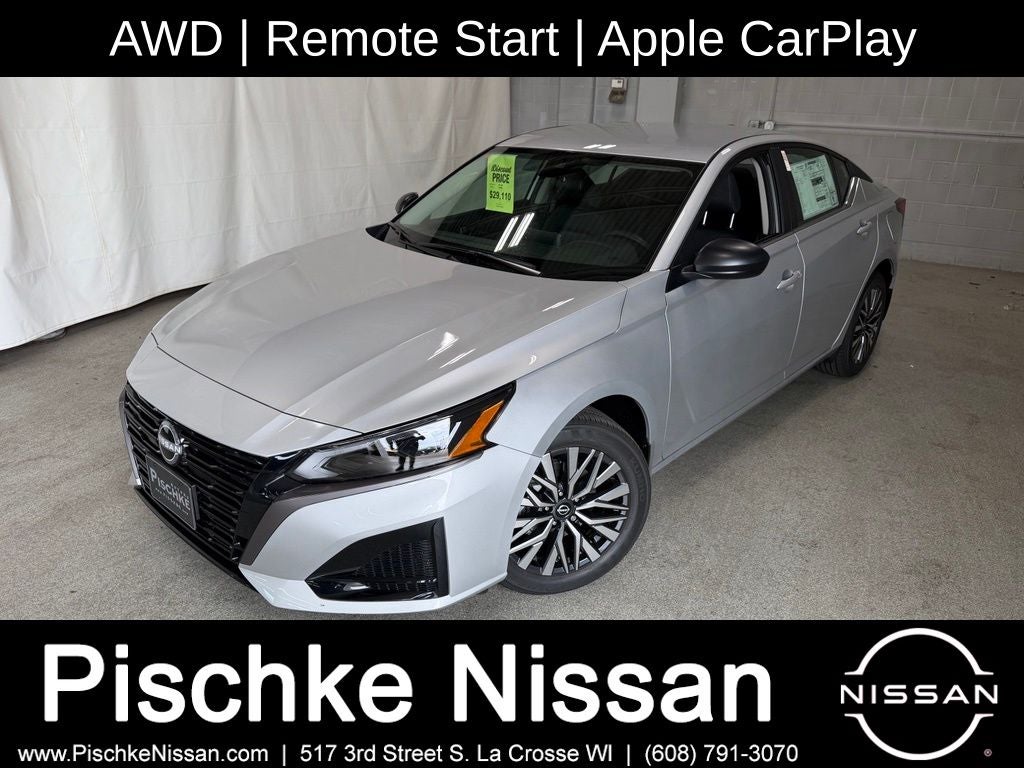 2026 Nissan Altima 2.5 SV in Brilliant Silver Metallic — front three-quarter view