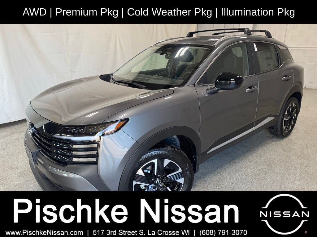 2026 Nissan Kicks SV in Gun Metallic — front three-quarter view