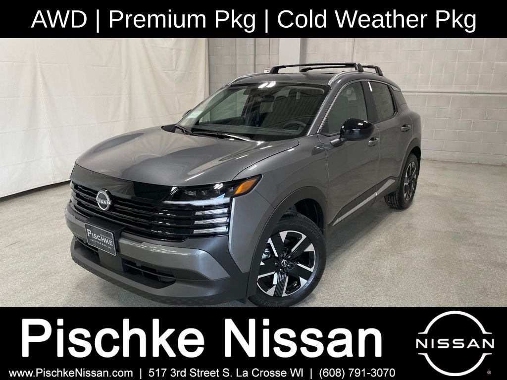 2026 Nissan Kicks SV in Gun Metallic — front three-quarter view