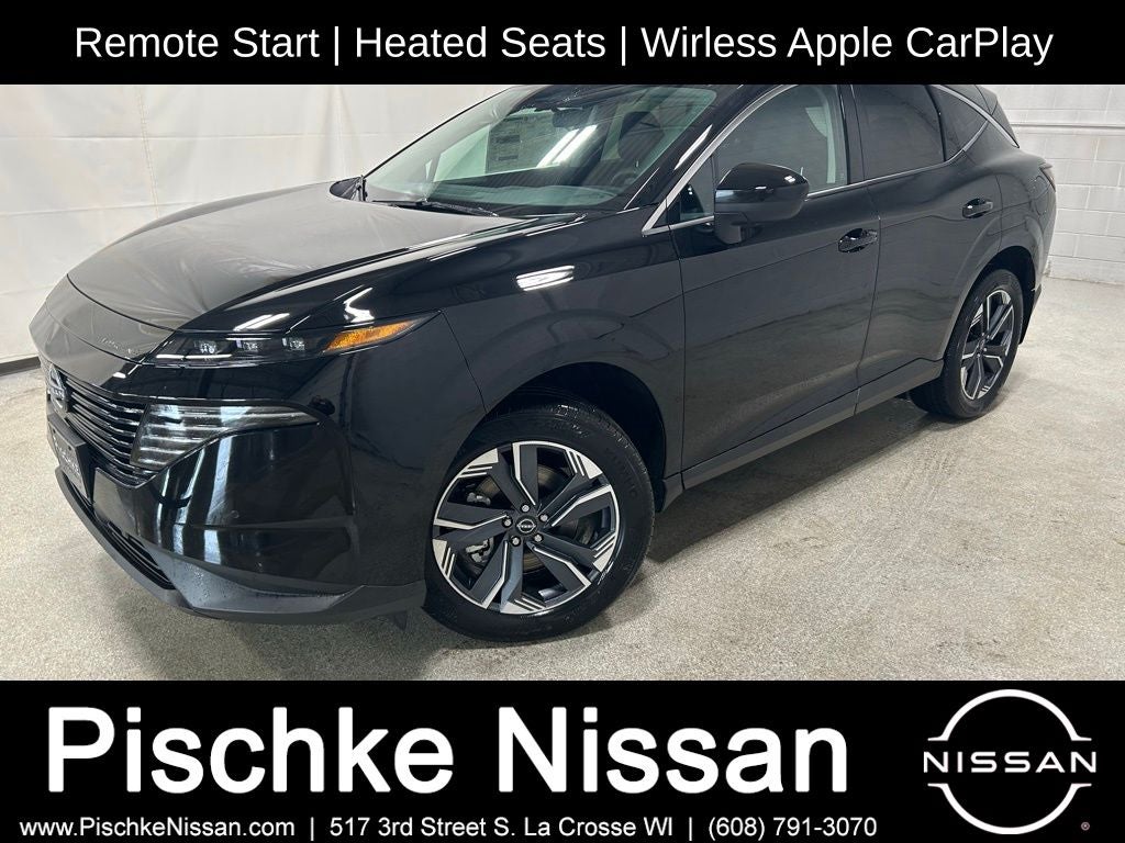 2026 Nissan Murano SV in Super Black — front three-quarter view