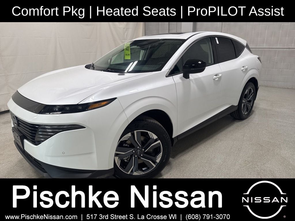 2026 Nissan Murano SL in Everest White Pearl Tricoat — front three-quarter view