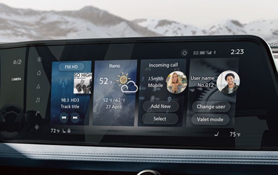 Nissan ARIYA interior view with digital dashboard | Pischke Motors Nissan in La Crosse WI